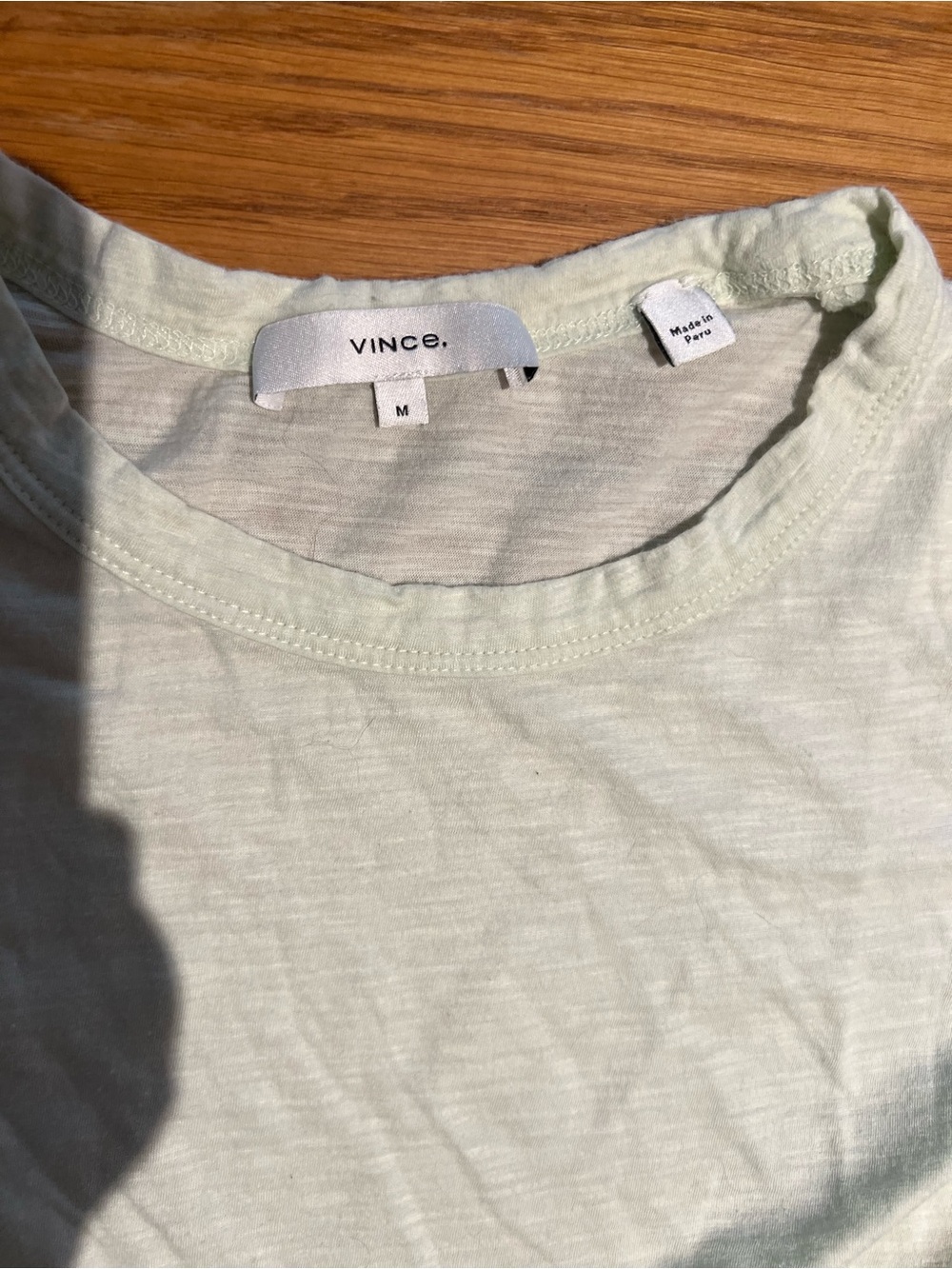 Vince Pale Mint Short Sleeve Crew Neck Tee